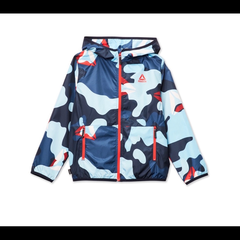 Reebok Boys Blocker Full Zip Hoodie w/pockets